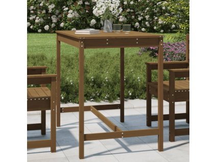 Zahradní stůl medově hnědý 121x82,5x110 cm masivní borové dřevo