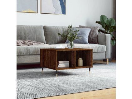 Konferenční stolek hnědý dub 60 x 50 x 36,5 cm kompozitní dřevo