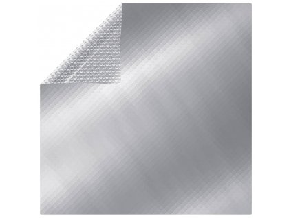 Krycí plachta na bazén stříbrná 260 x 160 cm PE