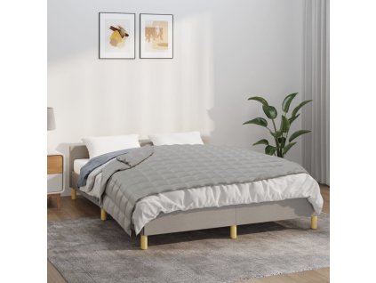 Zátěžová deka šedá 140 x 200 cm 6 kg textil