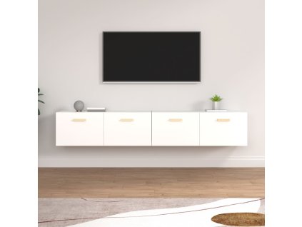 Nástěnné skříňky 2 ks bílé 100 x 36,5 x 35 cm kompozitní dřevo