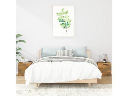 Noční stolky 2 ks kouřový dub 40 x 39 x 40 cm