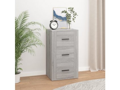 Příborník šedý sonoma 40x33x70 cm kompozitní dřevo