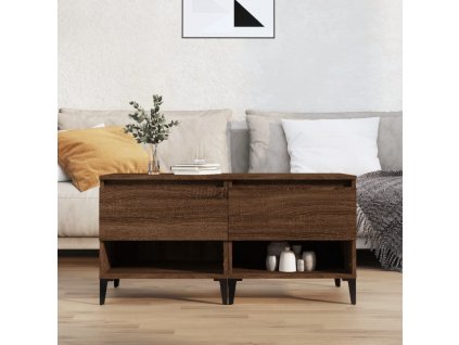 Odkládací stolky 2 ks hnědý dub 50x46x50 cm kompozitní dřevo