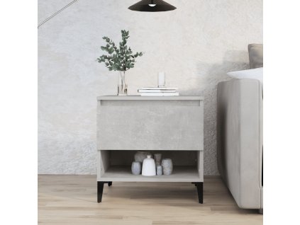 Odkládací stolek betonově šedý 50 x 46 x 50 cm kompozitní dřevo