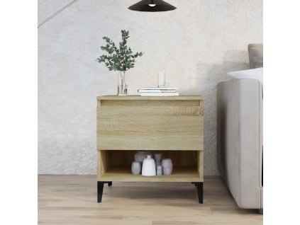 Odkládací stolek dub sonoma 50 x 46 x 50 cm kompozitní dřevo