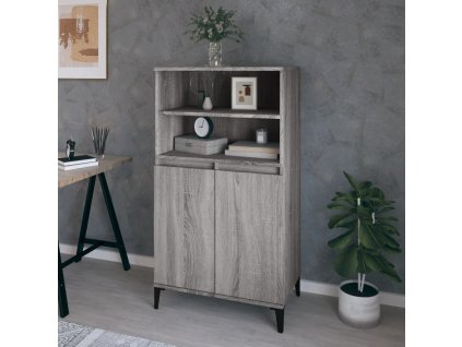 Skříň highboard šedá sonoma 60 x 36 x 110 cm kompozitní dřevo