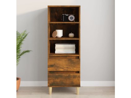 Skříň highboard kouřový dub 40 x 36 x 110 cm kompozitní dřevo
