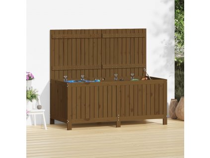 Zahradní úložný box medově hnědý 147x68x64 cm masivní borovice