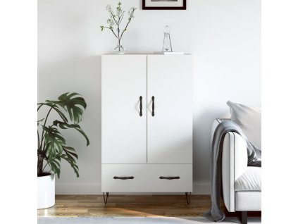 Skříň highboard bílá 69,5 x 31 x 115 cm kompozitní dřevo