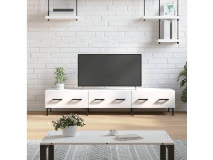 TV skříňka bílá 150 x 36 x 30 cm kompozitní dřevo