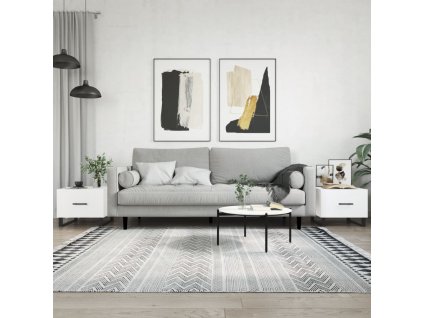 Konferenční stolky 2 ks bílé 50 x 50 x 40 cm kompozitní dřevo