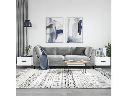 Konferenční stolky 2 ks bílé 50 x 50 x 40 cm kompozitní dřevo