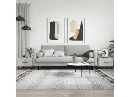 Konferenční stolky 2 ks betonově šedé 50 x 50 x 40 cm kompozit