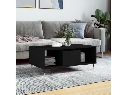 Konferenční stolek černý 90x50x36,5 cm kompozitní dřevo