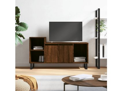 TV skříňka hnědý dub 100x35x55 cm kompozitní dřevo