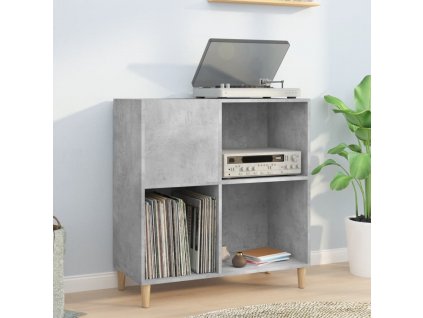 Skříňka na LP desky betonově šedá 84,5x38x89cm kompozitní dřevo