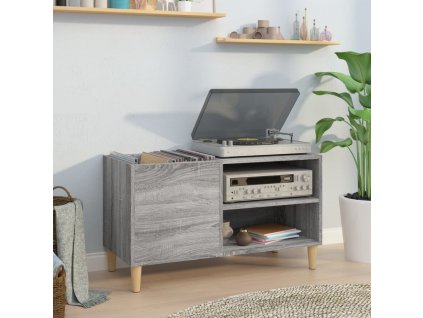 Skříňka na LP desky šedá sonoma 84,5x38x48 cm kompozitní dřevo