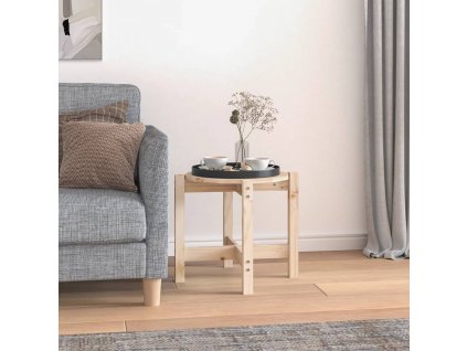 Konferenční stolek Ø 52,5 x 45 cm masivní borové dřevo