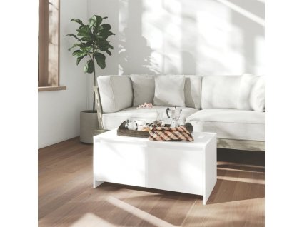 Konferenční stolek bílý 90 x 50 x 41,5 cm kompozitní dřevo