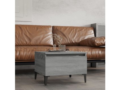 Odkládací stolek šedý sonoma 50 x 46 x 35 cm kompozitní dřevo