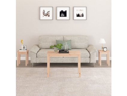 Hnízdové stolky 3 ks masivní borové dřevo