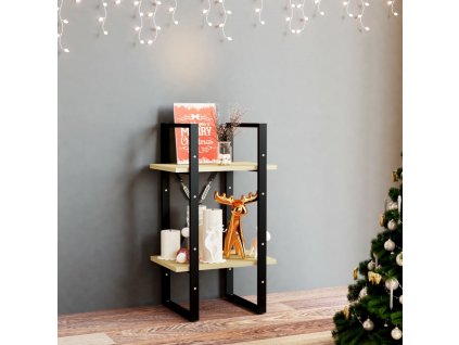 Knihovna se 2 policemi 40 x 30 x 70 cm masivní borovice