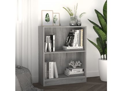 Knihovna šedá sonoma 60 x 24 x 76 cm kompozitní dřevo