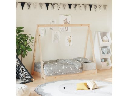 Dětská postel 70 x 140 cm masivní borové dřevo