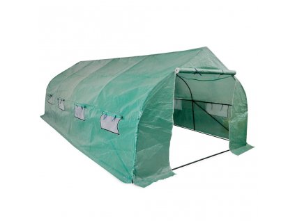 Přenosný fóliovník ocelový rám průchozí 18 m²