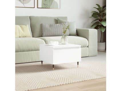 Konferenční stolek bílý 50 x 46 x 35 cm kompozitní dřevo