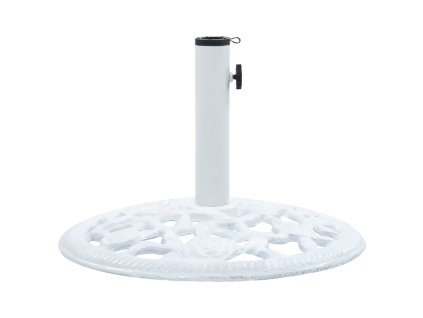 Stojan na slunečník bílý 12 kg 48 cm litina