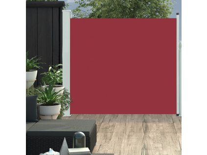 Zatahovací boční markýza/zástěna na terasu 170 x 300 cm červená