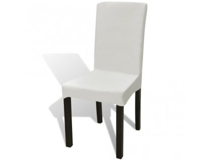 Elastické potahy na židle 6 ks krémové