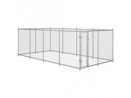 Venkovní psí kotec 7,6 x 3,8 x 1,9 m