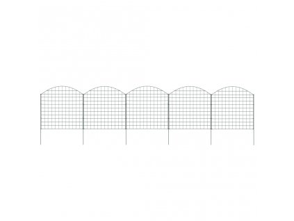 Obloukový zahradní plot 77,5 x 78,5 cm zelený