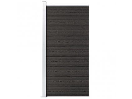 Plotový dílec WPC 95 x 186 cm šedý 148978