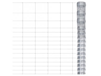 Zahradní plot pozinkovaná ocel stříbrný 50 x 1,6 m