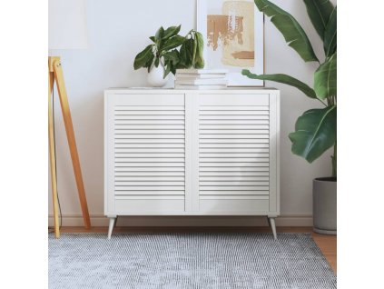 Nábytková dvířka lamelový design 2 ks bílá 69x49,4 cm borovice