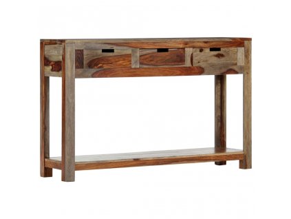 Konzolový stolek se 3 zásuvkami 120x30x75 cm masivní akácie