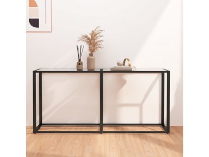 Konzolový stolek průhledný 160 x 35 x 75,5 cm tvrzené sklo