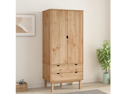 Šatní skříň OTTA 76,5 x 53 x 172 cm masivní borové dřevo