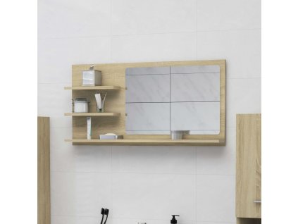 Koupelnové zrcadlo dub sonoma 90x10,5x45 cm kompozitní dřevo