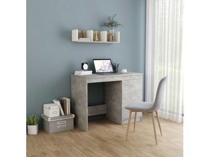 Psací stůl betonově šedý 100 x 50 x 76 cm kompozitní dřevo