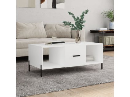 Konferenční stolek bílý 102 x 50 x 40 cm kompozitní dřevo
