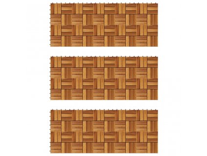 30 ks akáciové terasové dlaždice 30 x 30 cm