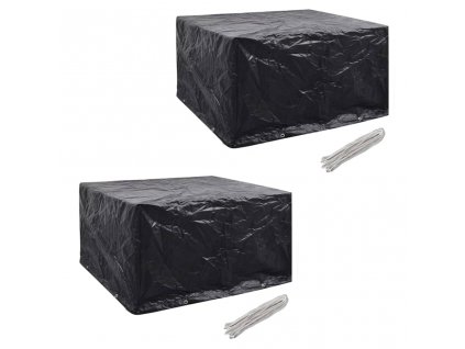 Plachty na zahradní nábytek 2 ks pro 6 osob 8 oček 172 x 113 cm