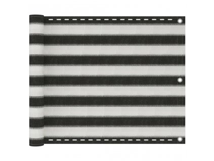 Balkónová zástěna HDPE 75 x 300 cm antracitovo-bílá