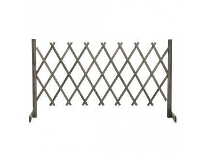 Zahradní trelážový plot šedý 150 x 80 cm masivní jedle