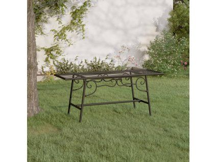 Lavice kolem stromu 110 cm černá ocel 318827